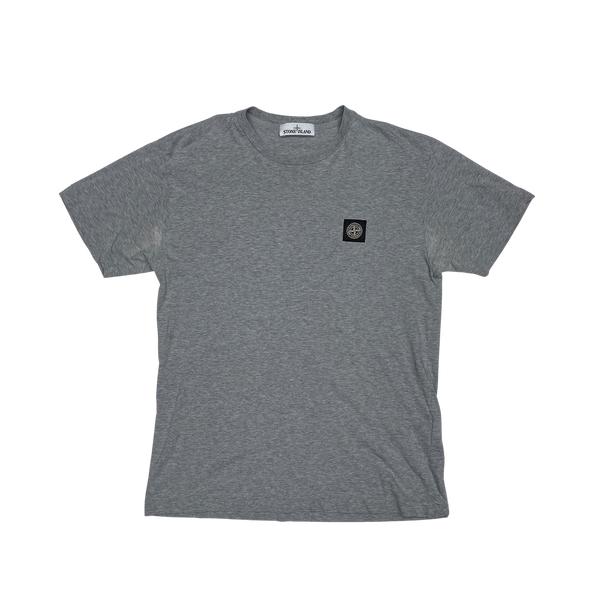 Stone Island 2018 Light Grey Cotton T Shirt