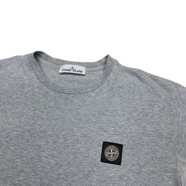 Stone Island 2018 Light Grey Cotton T Shirt