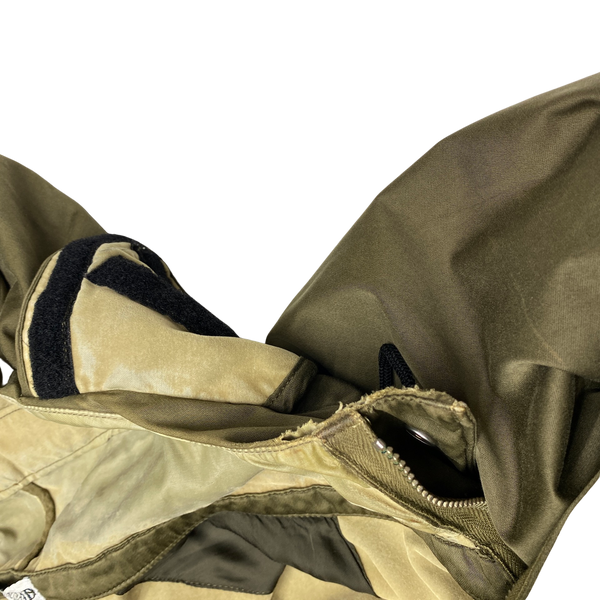 Stone Island 2004 Beige Raso Floccato Riot Mask Jacket