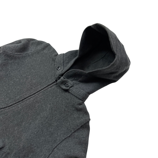 Stone Island Grey Wool Zipped Hoodie