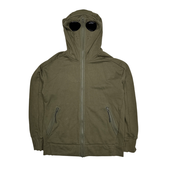 CP Company Khaki Green Explorer Goggle Hoodie