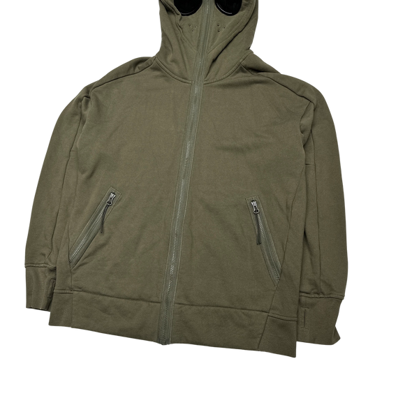 CP Company Khaki Green Explorer Goggle Hoodie