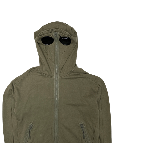 CP Company Khaki Green Explorer Goggle Hoodie