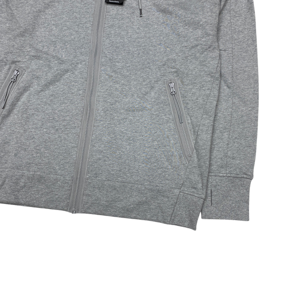 CP Company Light Grey Zipped Goggle Hoodie
