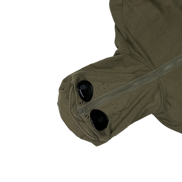 CP Company Khaki Green Explorer Goggle Hoodie