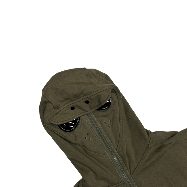 CP Company Khaki Green Explorer Goggle Hoodie