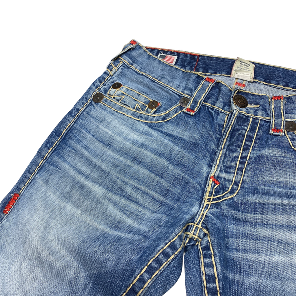 True Religion Light Denim Rocco Super T Jeans