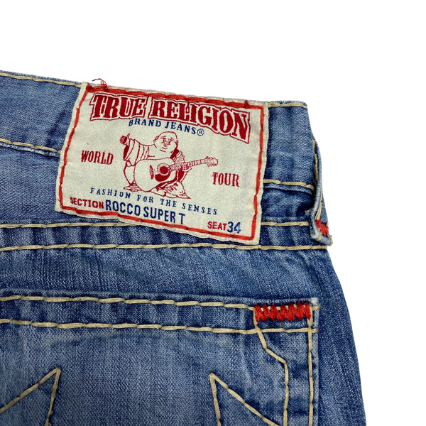 True Religion Light Denim Rocco Super T Jeans
