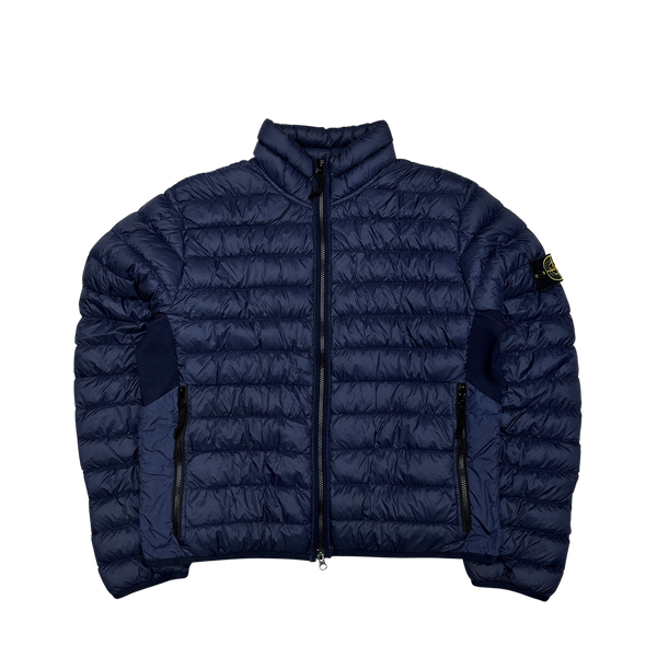 Stone Island Navy Micro Yarn Down Puffer Jacket