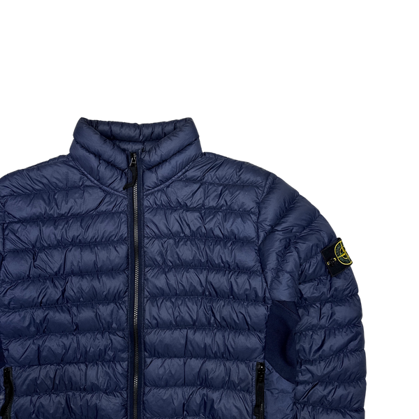 Stone Island Navy Micro Yarn Down Puffer Jacket