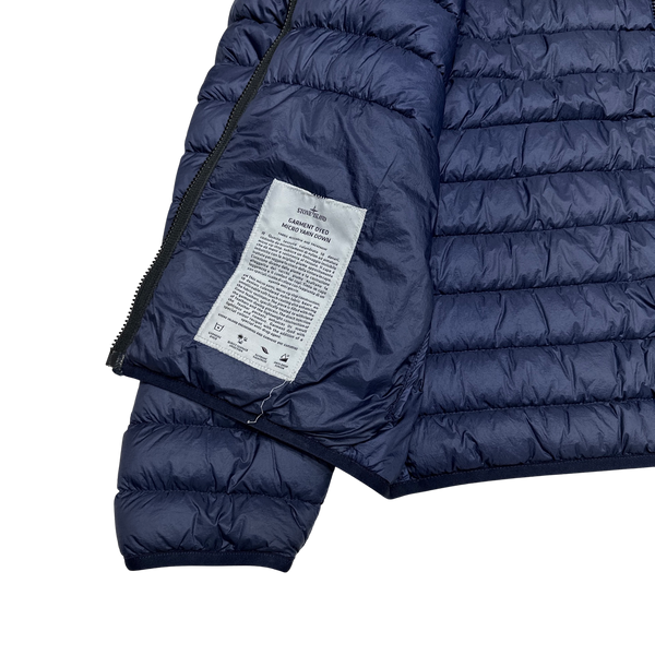 Stone Island Navy Micro Yarn Down Puffer Jacket