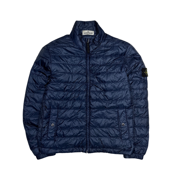 Stone Island Navy Micro Rip Stop Down Packable Jacket