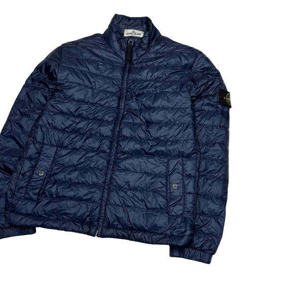 Stone Island Navy Micro Rip Stop Down Packable Jacket