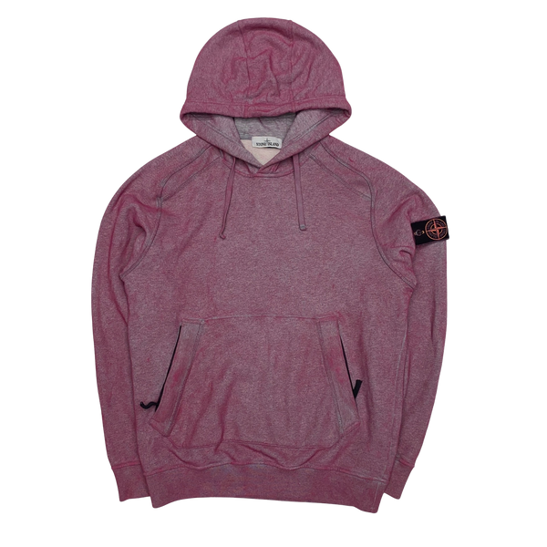 Stone Island Pink Dust Treatment Pullover Hoodie