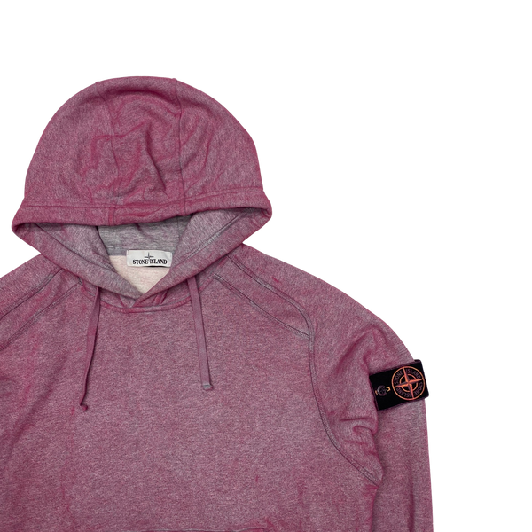 Stone Island Pink Dust Treatment Pullover Hoodie