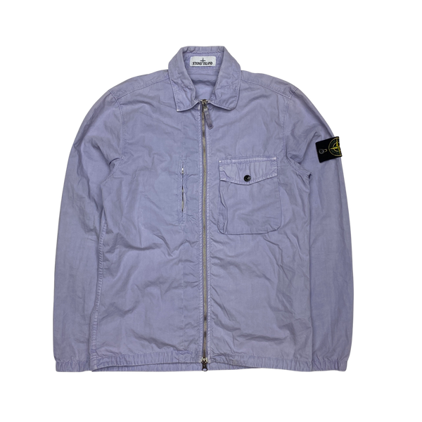 Stone Island Lilac Cotton Overshirt