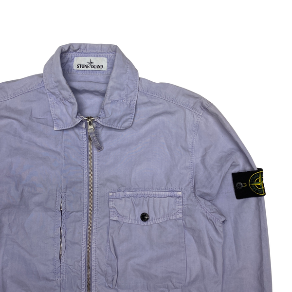 Stone island hotsell lavender overshirt