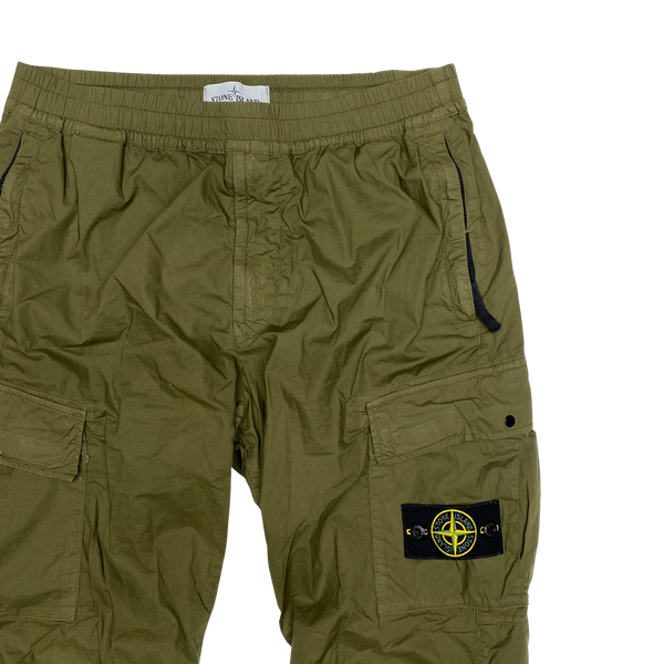 Stone Island 2021 Khaki Regular Tapered Cargo Trousers