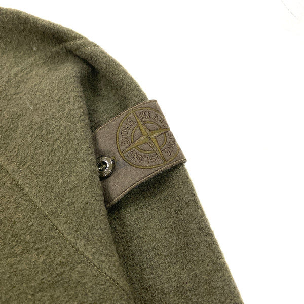 Stone Island Khaki Ghost Crewneck Wool Jumper