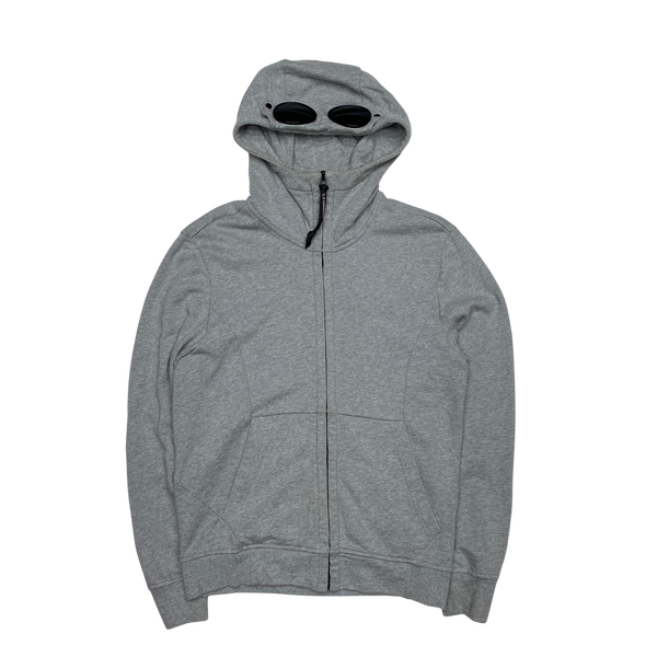 CP Company Light Grey Goggle Cotton Hoodie