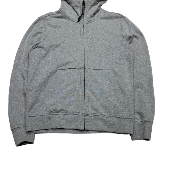 CP Company Light Grey Goggle Cotton Hoodie