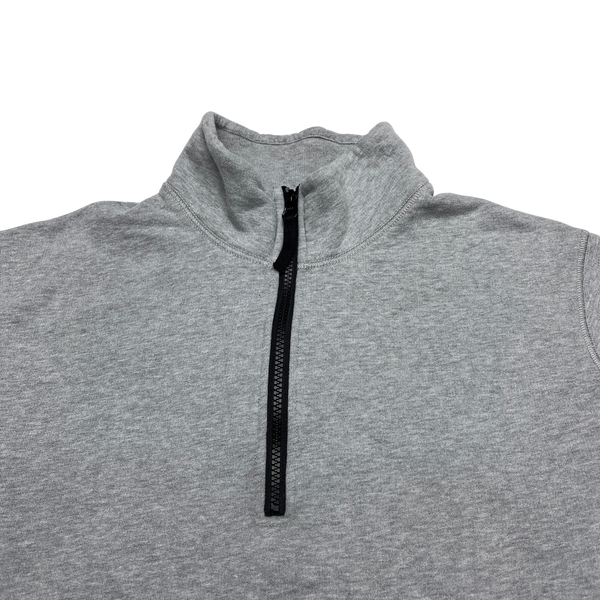 Stone Island 2021 Light Grey Quarter Zip Pullover