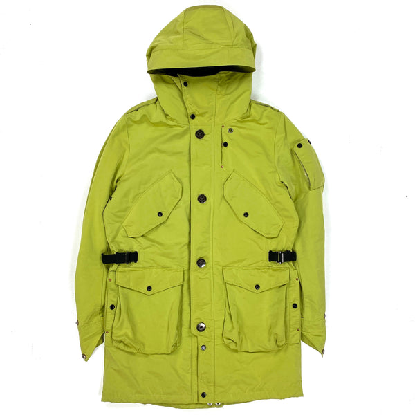 Ma Strum Lime Green Padded Parka Jacket
