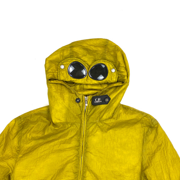 CP Company Opaque Nylon Yellow Goggle Jacket