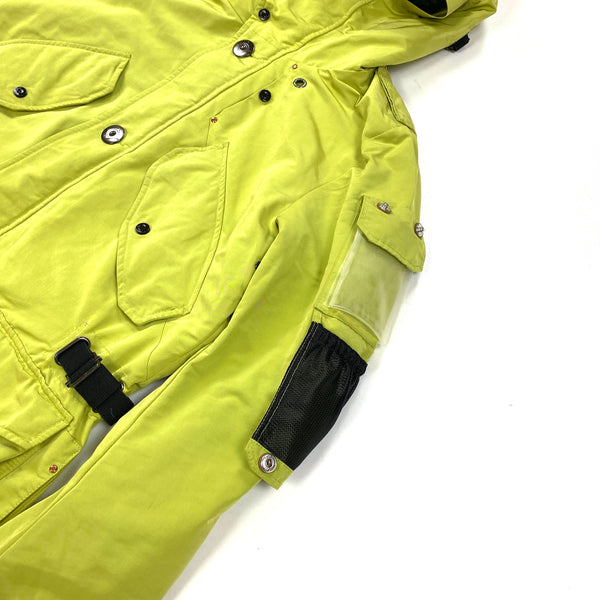 Ma Strum Lime Green Padded Parka Jacket