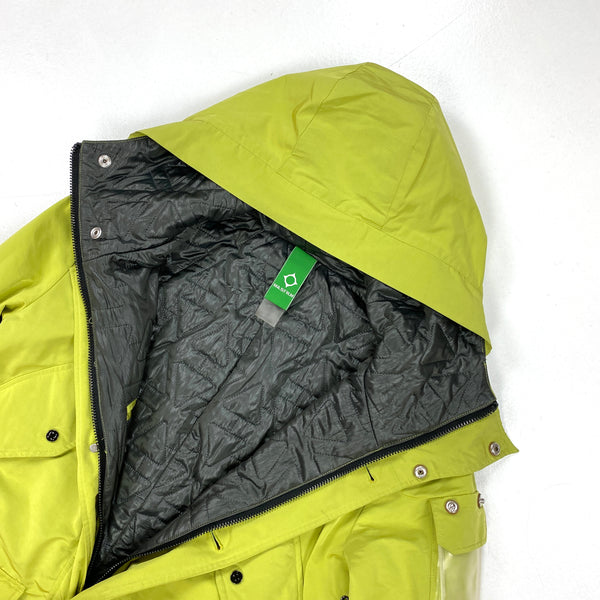Ma Strum Lime Green Padded Parka Jacket