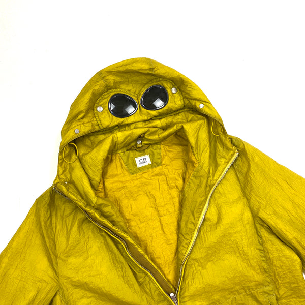 CP Company Opaque Nylon Yellow Goggle Jacket