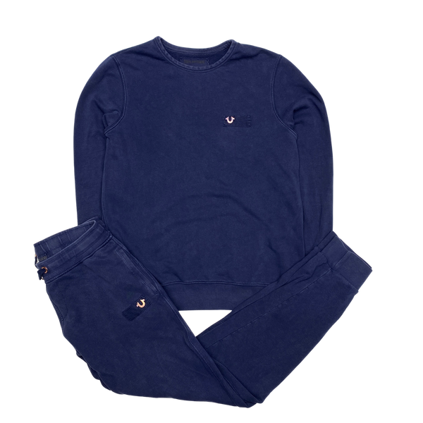 True Religion Navy Blue Tracksuit Set