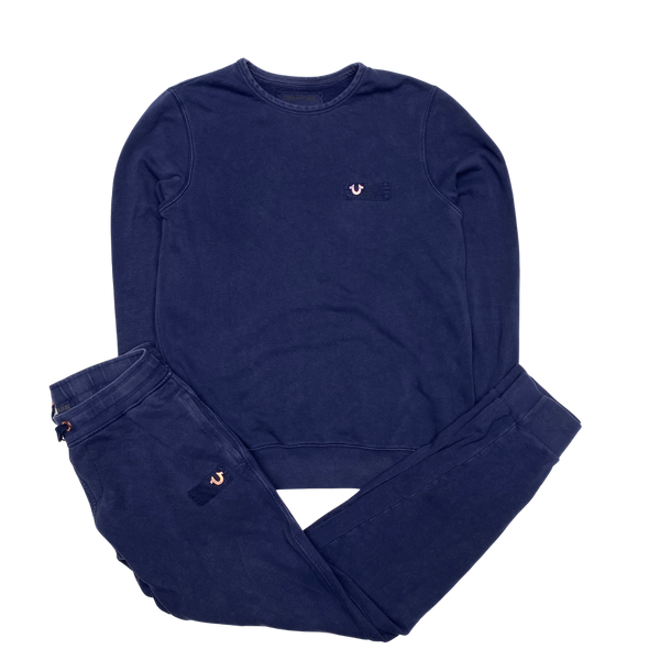 True Religion Navy Blue Tracksuit Set