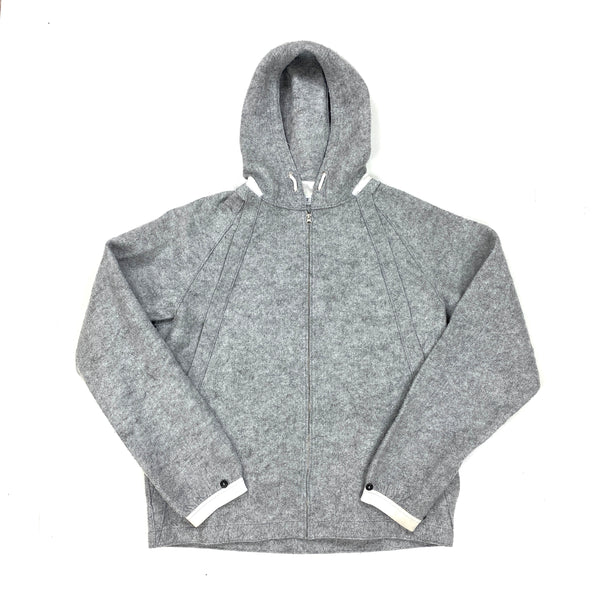 Stone Island 2005 Wool Spellout Hooded Jacket