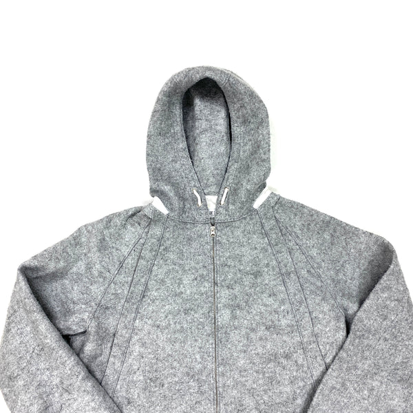 Stone Island 2005 Wool Spellout Hooded Jacket