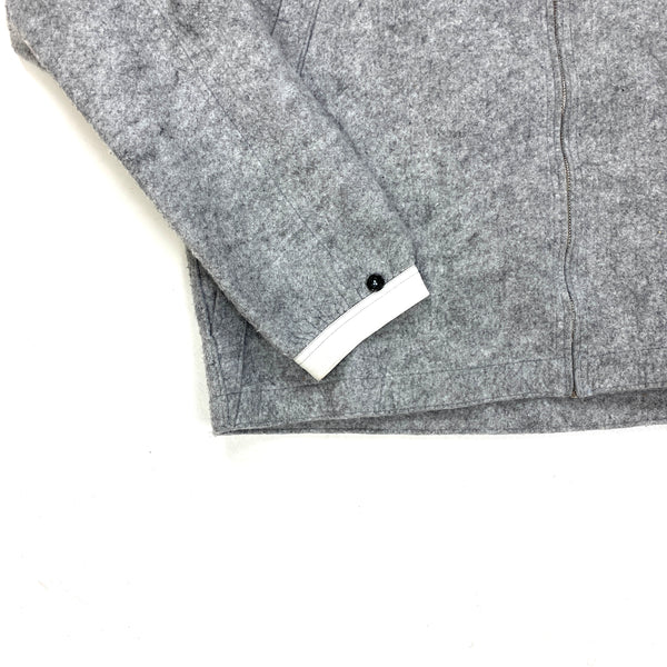 Stone Island 2005 Wool Spellout Hooded Jacket