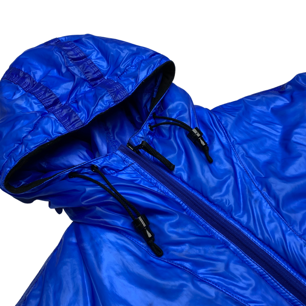Stone Island 2007 Blue Mesh Badge Down Puffer Jacket