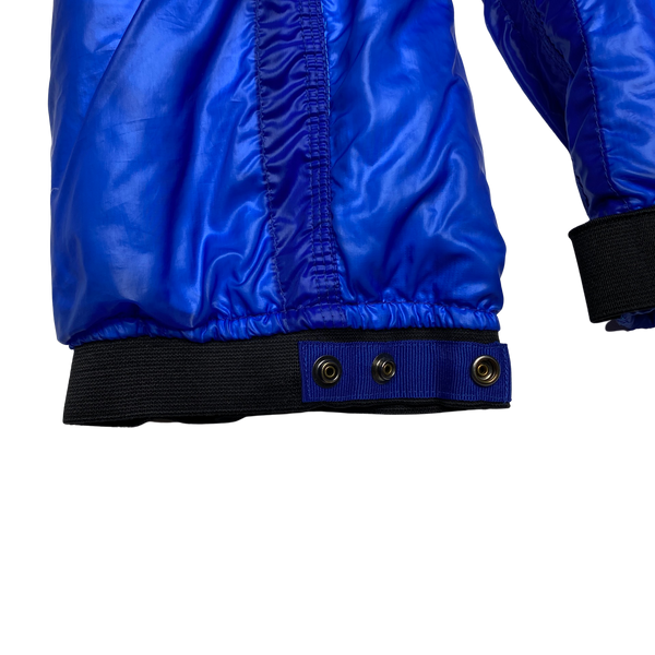 Stone Island 2007 Blue Mesh Badge Down Puffer Jacket
