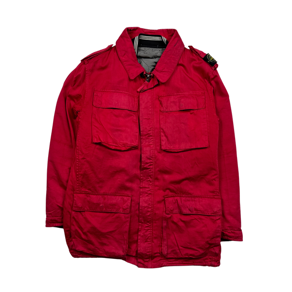 Stone Island Red Dutch Rope Raso Shoulder Badge Jacket