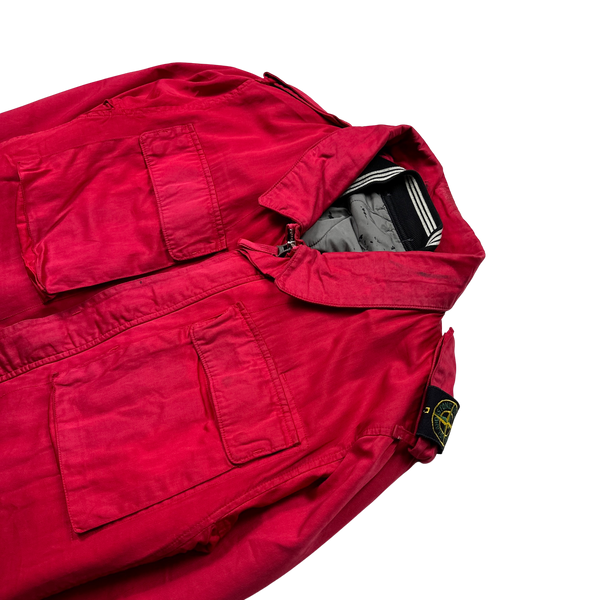 Stone Island Red Dutch Rope Raso Shoulder Badge Jacket