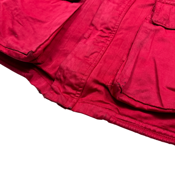 Stone Island Red Dutch Rope Raso Shoulder Badge Jacket