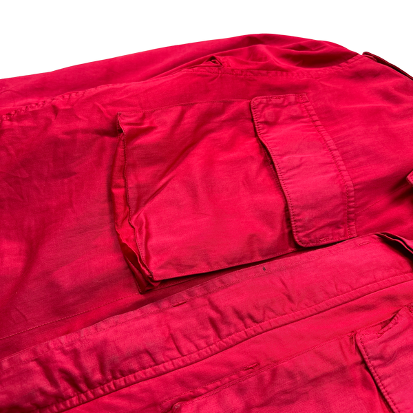 Stone Island Red Dutch Rope Raso Shoulder Badge Jacket
