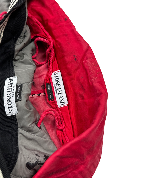 Stone Island Red Dutch Rope Raso Shoulder Badge Jacket