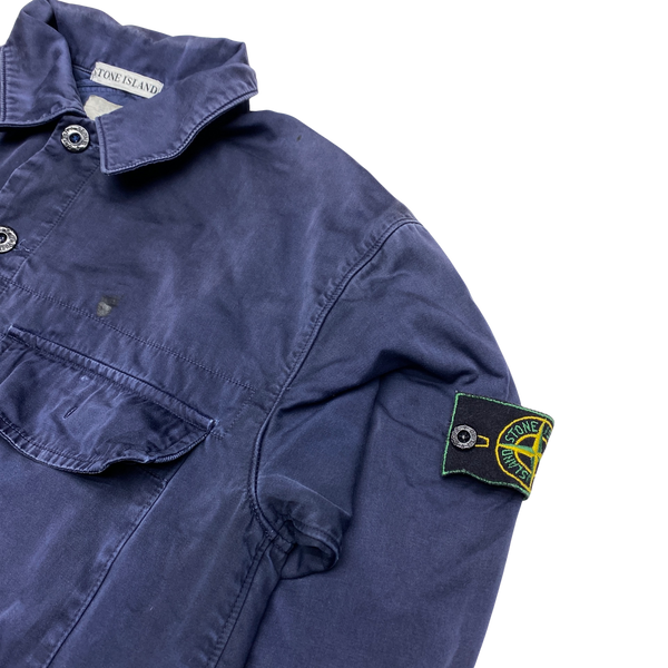 Stone Island 1999 Vintage Navy Raso Gommato Jacket