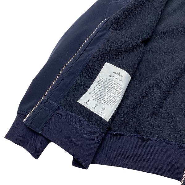 Stone Island 2017 Navy Hooded Soft Shell R Jacket