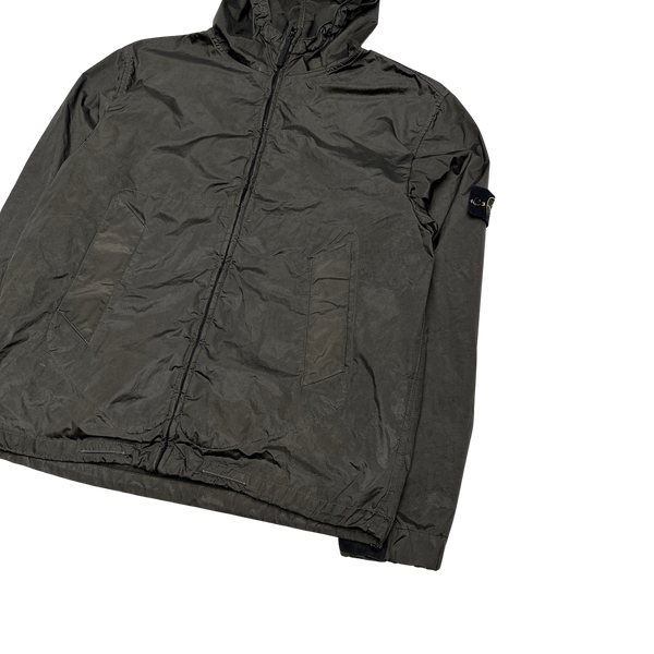 Stone Island 2005 Grey Velvet Lined Shimmer Jacket