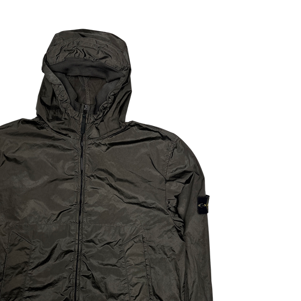 Stone Island 2005 Grey Velvet Lined Shimmer Jacket