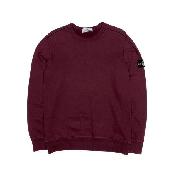 Stone Island 2017 Maroon Crewneck Sweatshirt