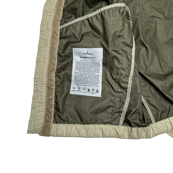 Stone Island 2017 Beige Membrana 3L TC Rain Jacket