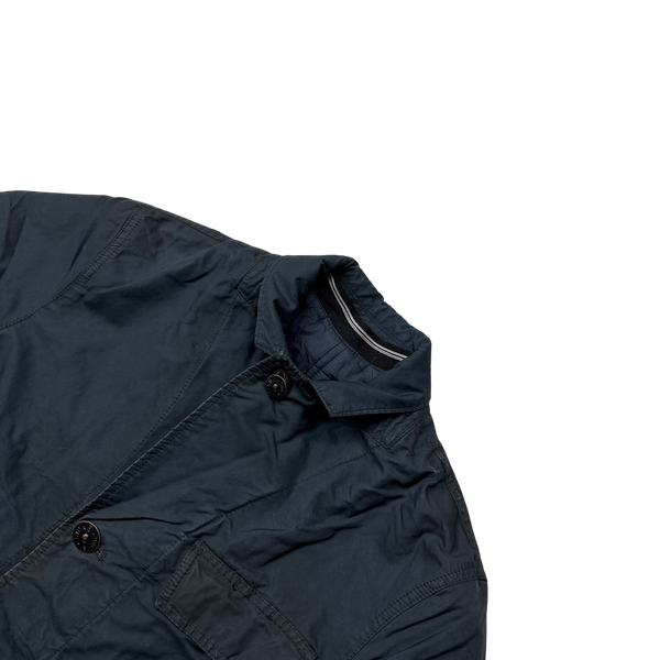 Stone Island 2010 Navy David TC Blazer Jacket With Removable Puffer - Medium